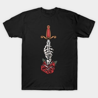 Knife and skull T-Shirt